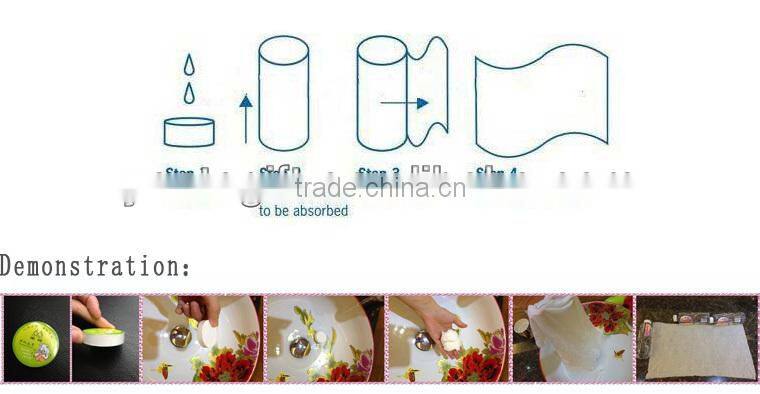 Compressed face towel