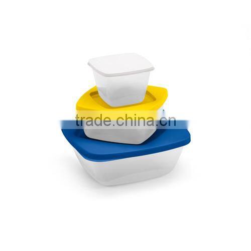 magic foldable portable plastic lunch box 3 pieces