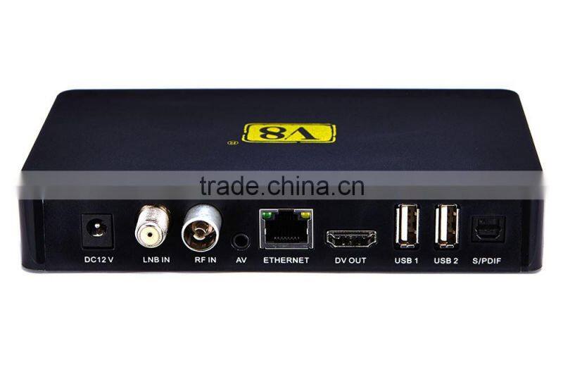 2016 New Powerful Andriod Combo DVB-S2+T2+Cable V8 Angel Satellite Receiver Built In Bluetooth and WiFi Support IPTV & VOD STB