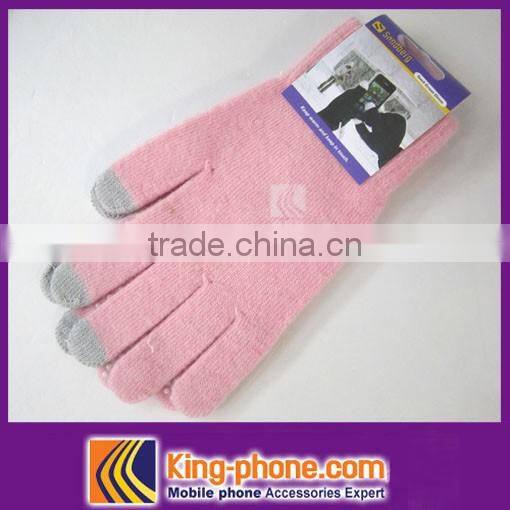 Factory Price For Customzied Knitting Winter Gloves For Touch Screen