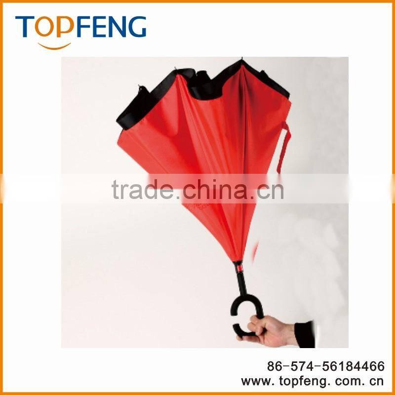 Reverse umbrella C hook handle double layer reverse umbrella double layer umbrella