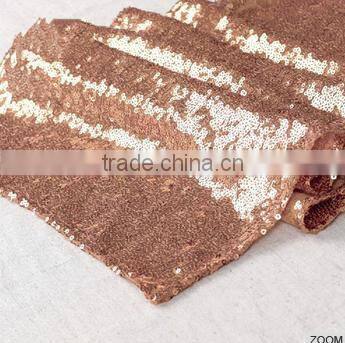 bright sequin table runner for wedding deco