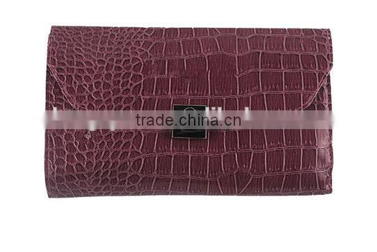 18pcs Shinny PVC crocodile texture case best professional custom makeup brushes