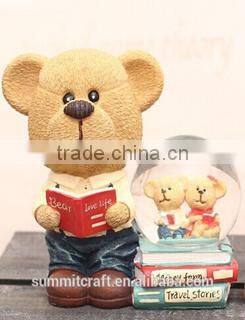 Shine color piece plastic snow globe paris french souvenir