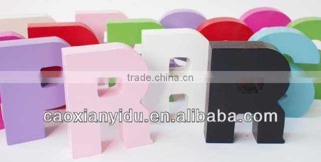 Wooden letters The Wedding Shoot Props*9*2.5CM on Sales 9 colour