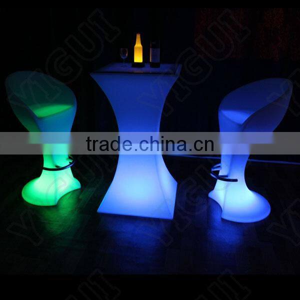 2016 Wholesale led bar stool high chair plastic bar stool for club