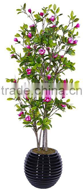 indoor Home garden decorative 250cm Height make artificial green live magnolia bonsai tree EXLYPZ06 0509