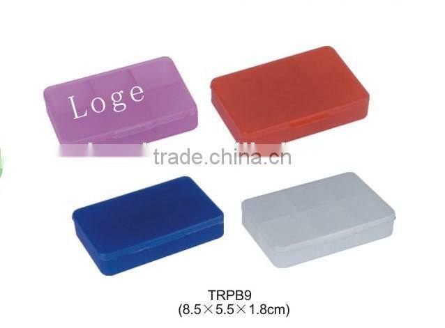 Plastic travel pill organizer pocket 6 departments pill box