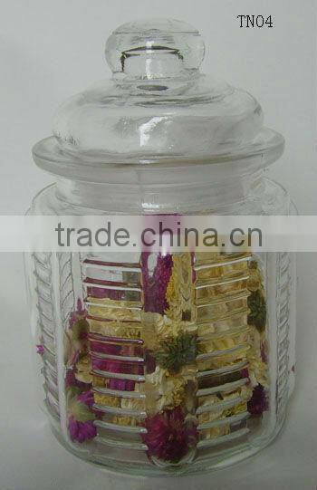 2016 hot selling hermetic glass kitchenware canister glass spice jar