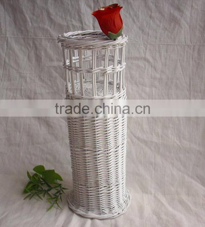 squel milk white wicker basket