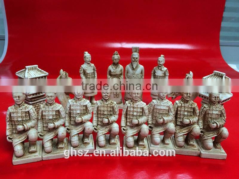 Collectible Qing Dynasty themed decorative fantasy chess set