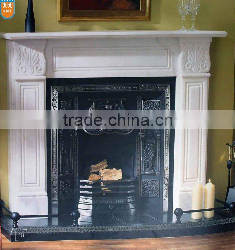 White Marble Fireplace