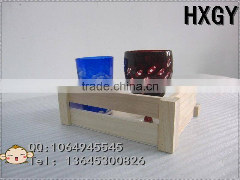 Small size rectangle wooden serving tray