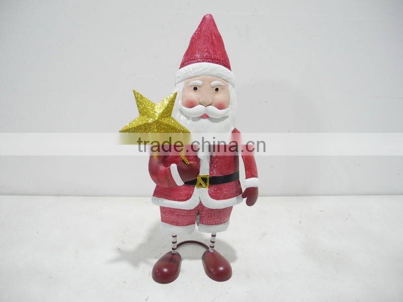 High quality metal christmas santas for decoration