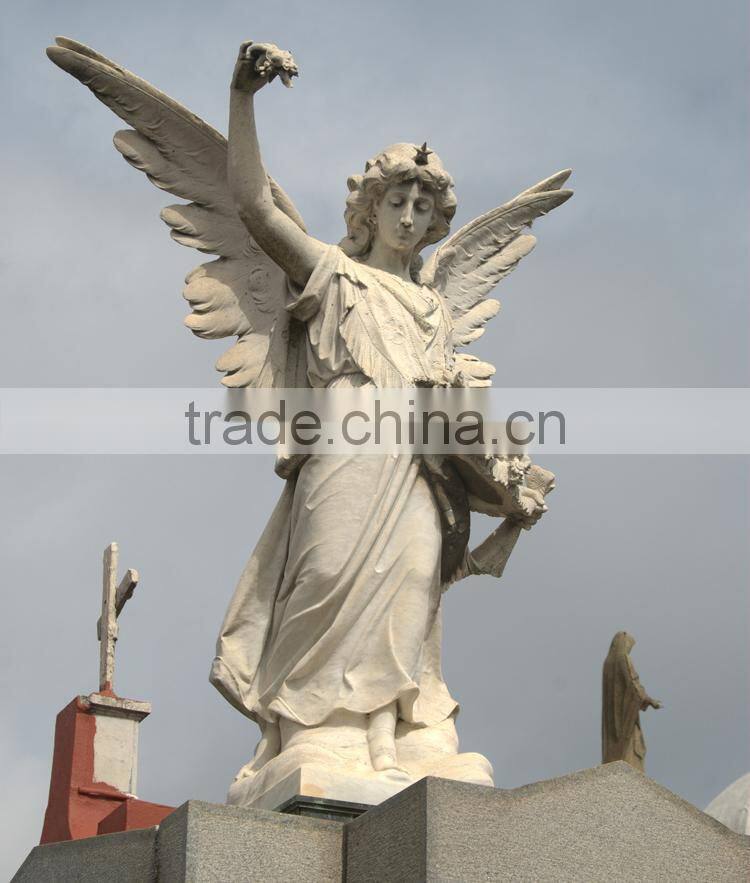 Art craft outdoor sculpture life size angel statue