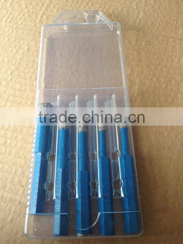 Hexagon shank Brazed Diamond core drill bits for limestone