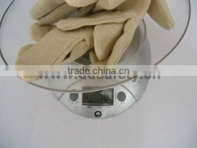 DDSAFETY White Canvas Glove Cheap Wholesale Knit Wrist Safety Work Gloves