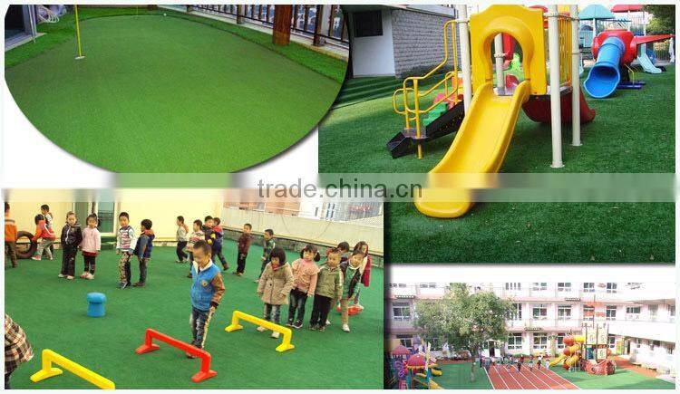 Nice pink Plastic Playground Artificial Grass Carpet