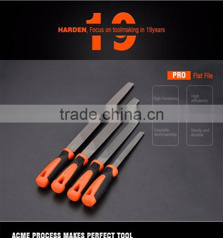 Professional Flat Second Cut File With Soft Handle