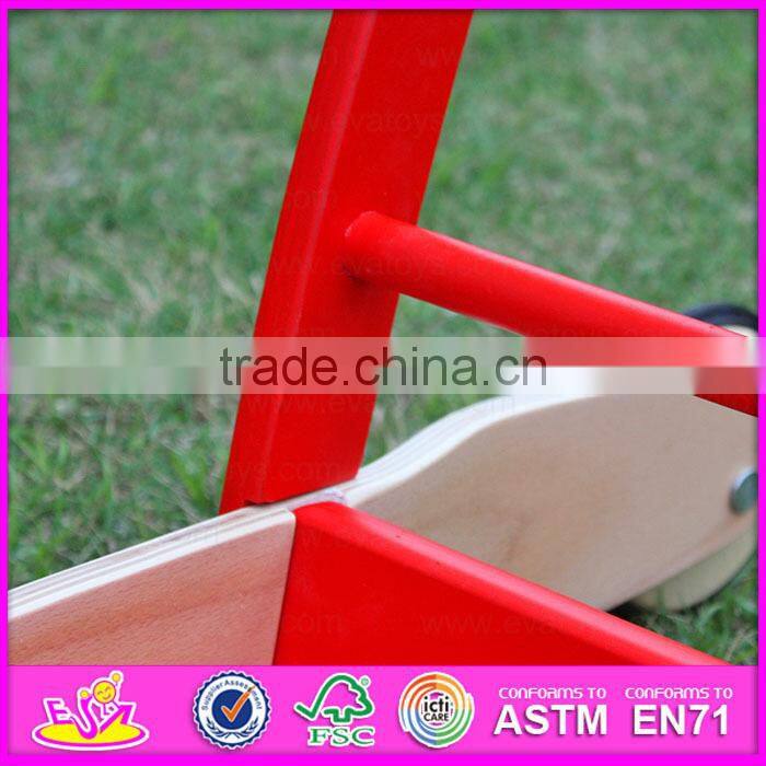 2015 Best seller wooden walker toy for kids,Fuuny play children wooden walker,Top quality wooden walking toy for baby W13C013