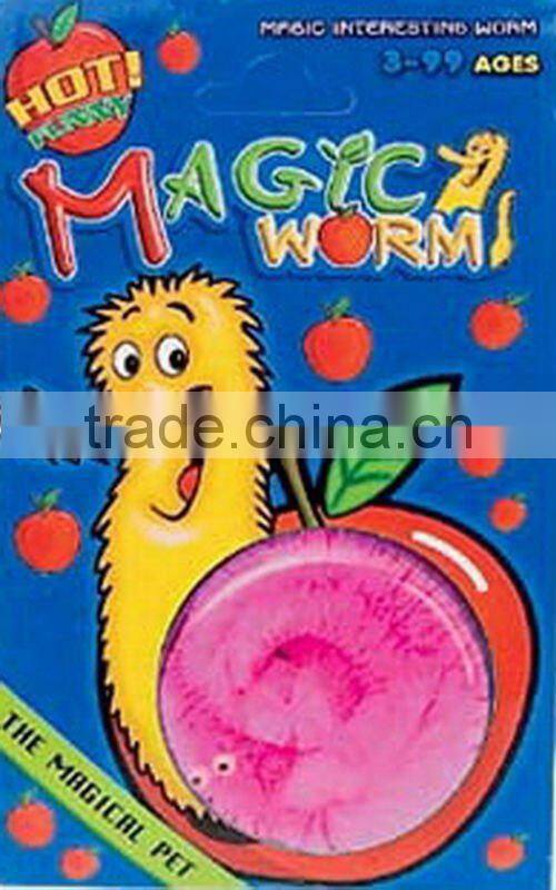 Magic twisty worm/plush magic worm/magic fuzzy worm