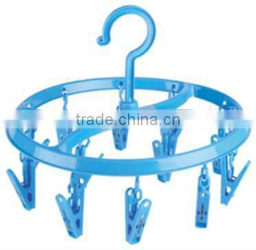 plastic round clothes drying rack with 12clips