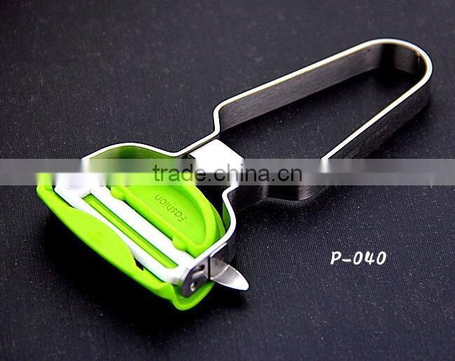 P035 Kasun stainless steel swiss carrot ceramic peeler with eye digger