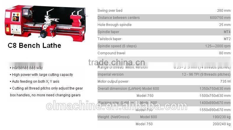 small Lathe including Naro lathe, Baby lathe, Micro lathe, Mini lathe, Bench lathe, with swing 100 110 140 180 210 250 280 305