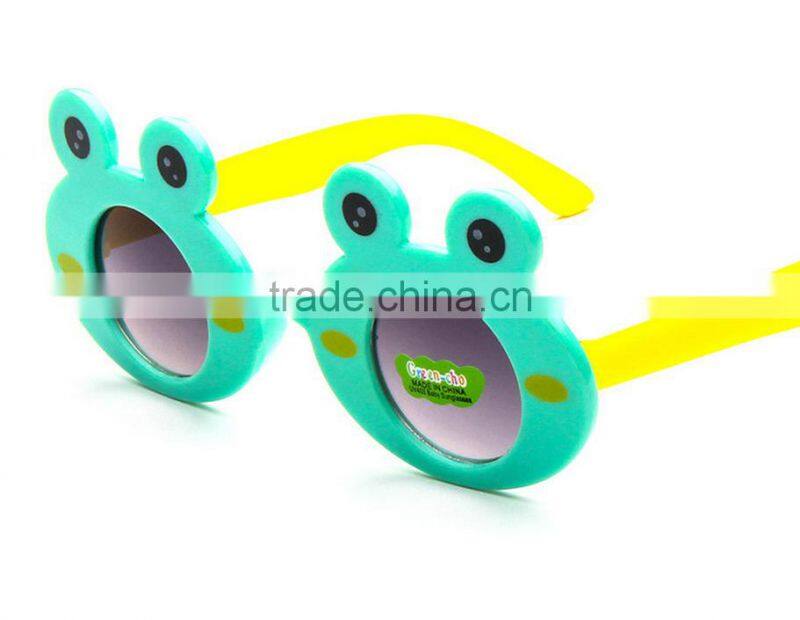 Wholesale Fashion Kids Sunglasses Plastic Eyeglasses Frog Shape Sunglasses
