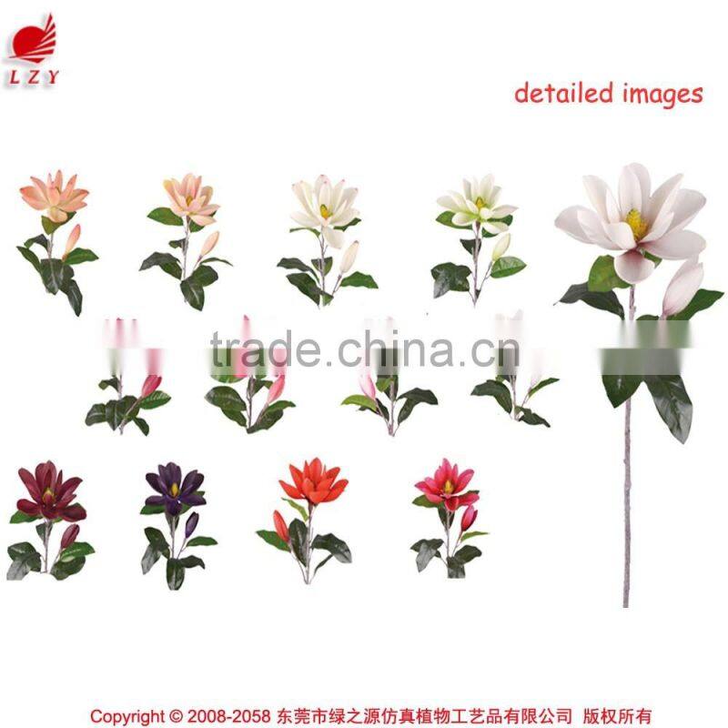 Hotsale and cheap artificial magnolia flowers for decoration
