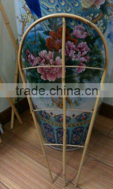 Bamboo lattice garden fence