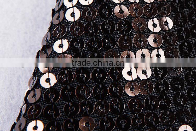 2015 High quality Round neck Long sleeve Knee length Celebrated dress with Mesh