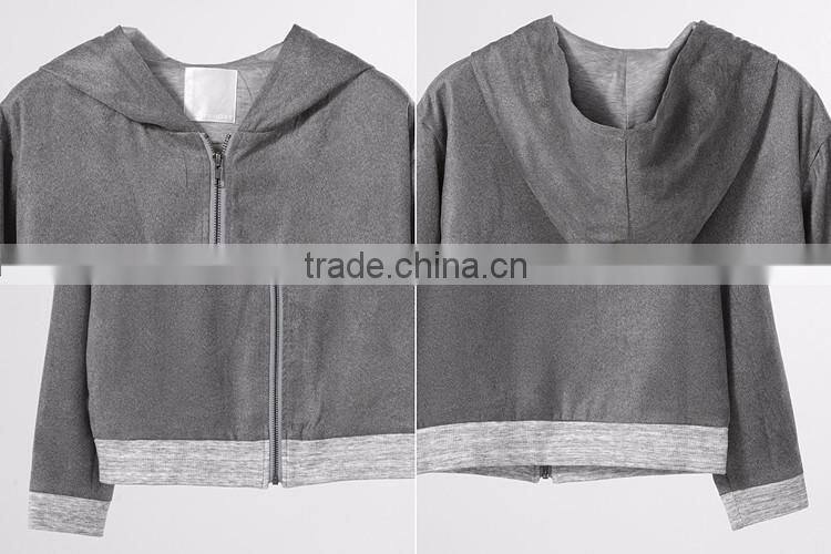 thin unbranded blank pullover women's gym cotton fleece custom fitness hoodie coats factory crewneck printing for winter