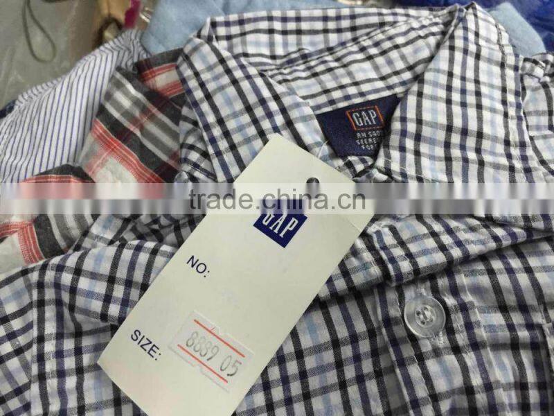 GZY boy's shirt export china stripe model stock