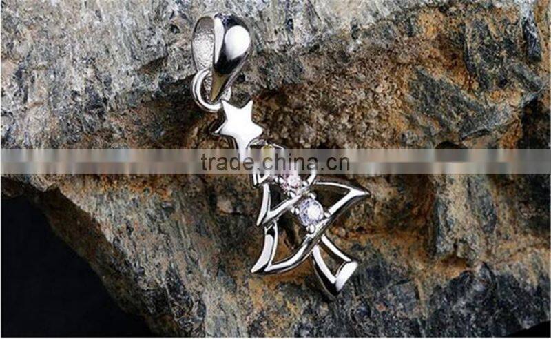 Christmas Gift 100% 925 Sterling Silver charms Christmas Tree Pendant