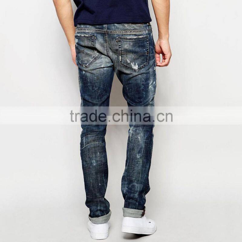 new model jeans pants ripped hip-hop stylish jeans casual wear for men