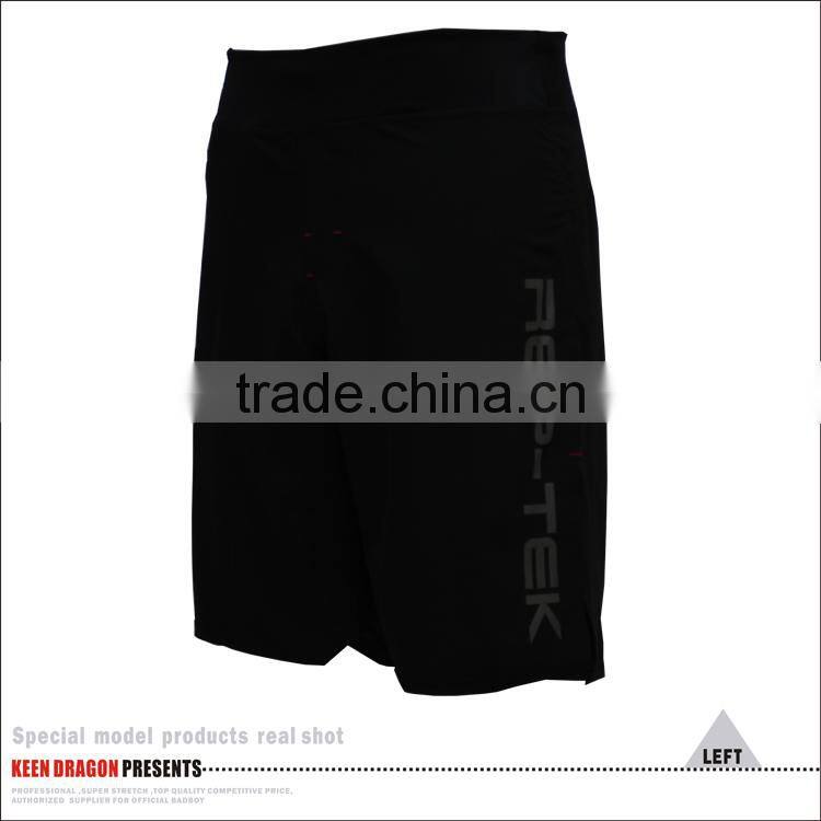 Plain Crossfit Products Martial Arts Equipment Mens Black Fitness Shorts