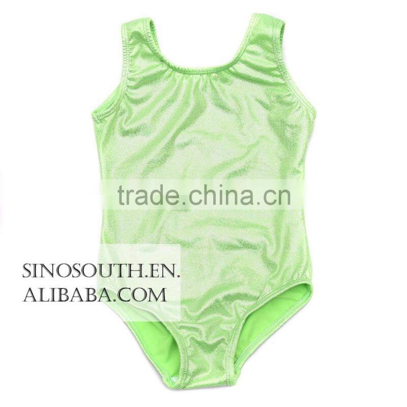2017 New arrival thong gymnastics leotard fabric Shiny Leotards for girls
