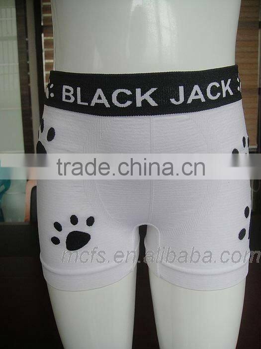 Funny blue kids underwear cheap seamless boy's boxer shorts underwear