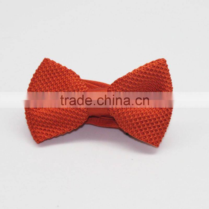 Top Popular Design Solid Color Knitted Bow Tie For Good Dress Accessories