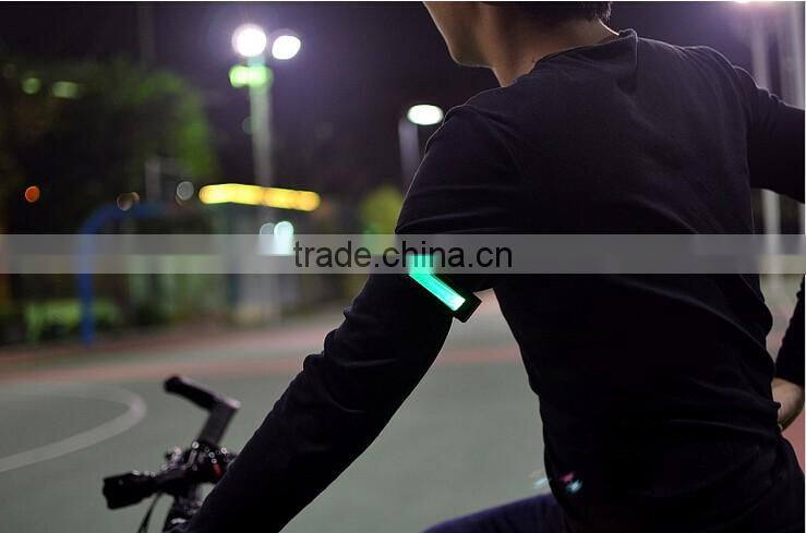 Glow in the dark led armband for cycling