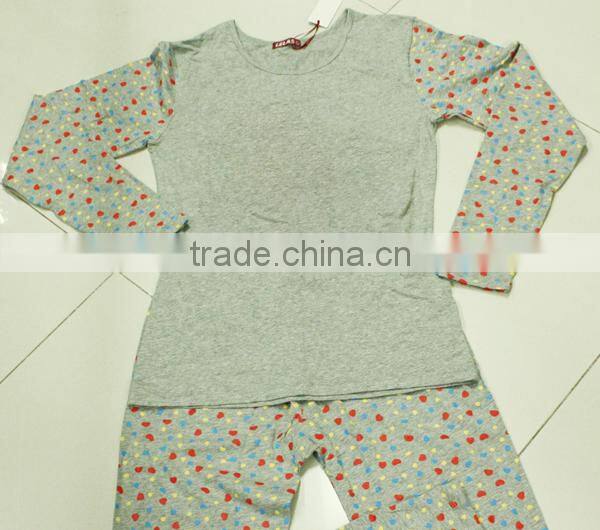 New design long john winter thermal underwear cotton printing women long john underwear