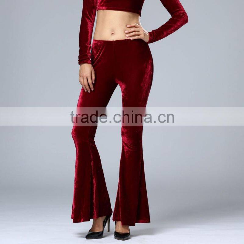 China factory wholesale cheap new design bottom pants women loose pants for sale 2017