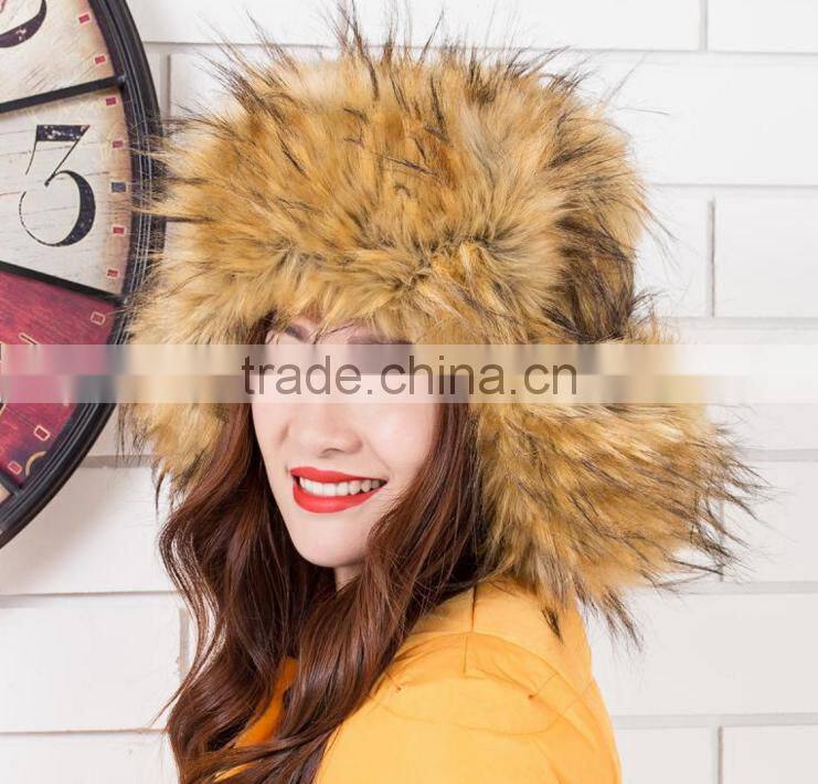 Snow hat imitation fur hat Lei Feng cap fur hat Russian hat factory custom processing