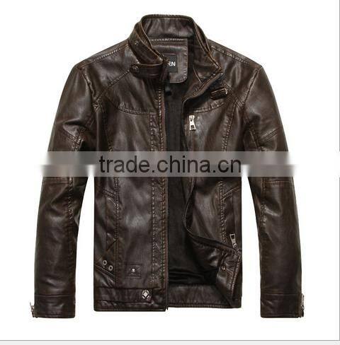 Men Fashion Good Look Genuine Leather Jackets Motorcycle Coats Jackets Washed Leather Coat