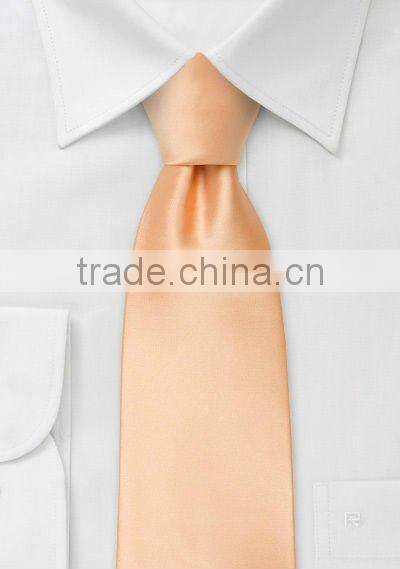 solid orange necktie