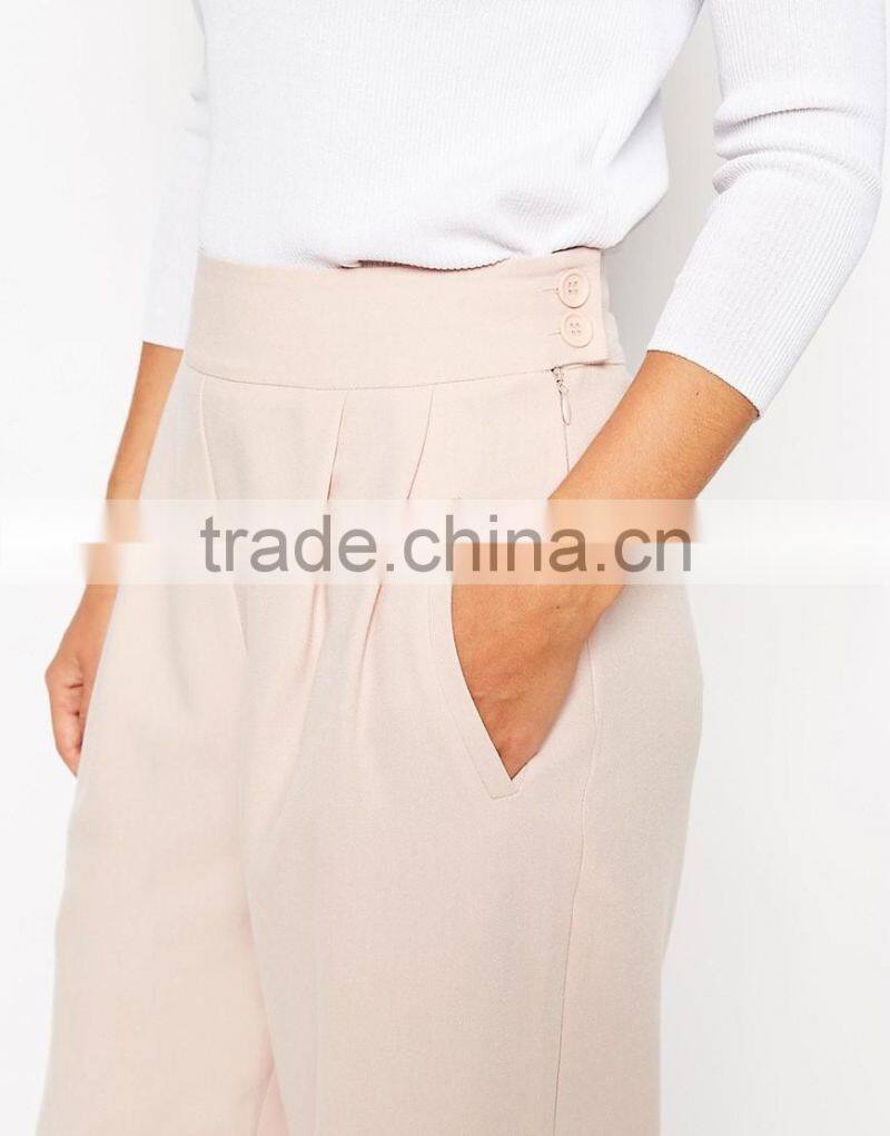 Women summer wear wholesale new design solid colour fashion women casual pants