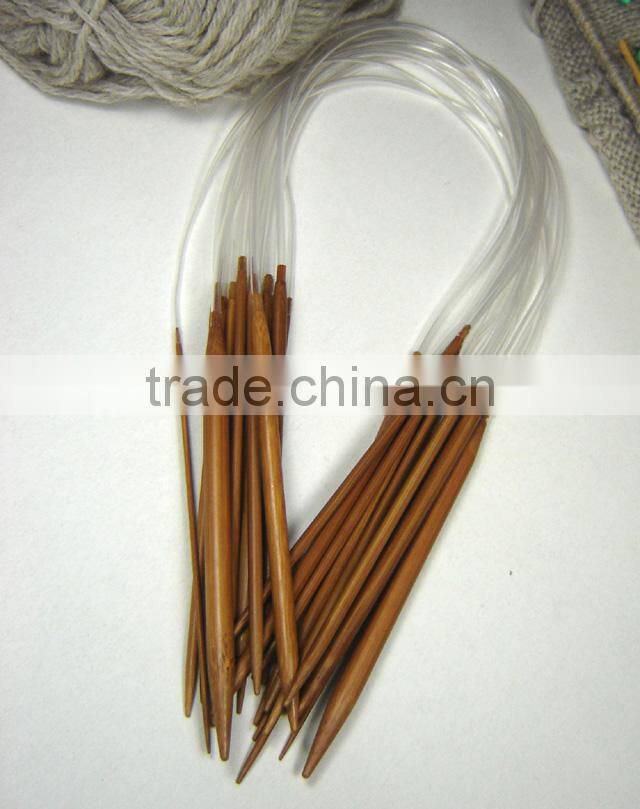 KN002C 13size carbonized Bamboo Circular Knitting Needles 40cm