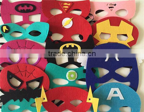 Felt Superhero Mask For Kids 14 to choose from Batman, Spiderman, Superman, Ironman