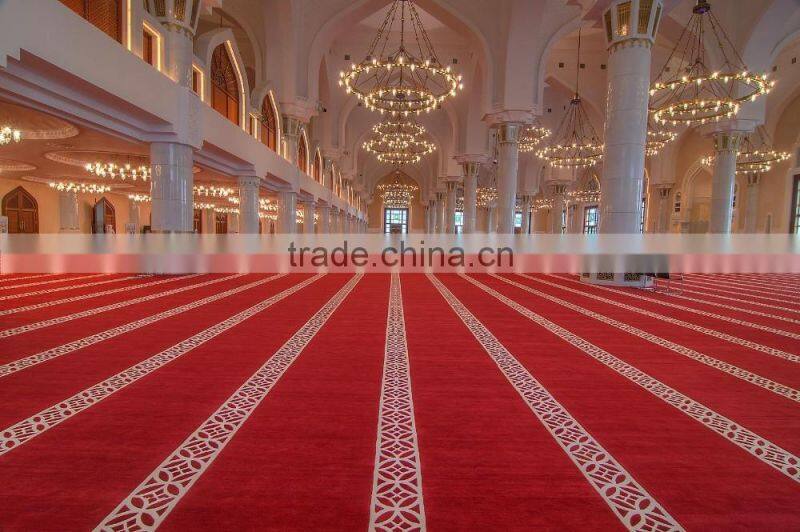 100% polypropylene top quality muslim use mosque prayer carpet